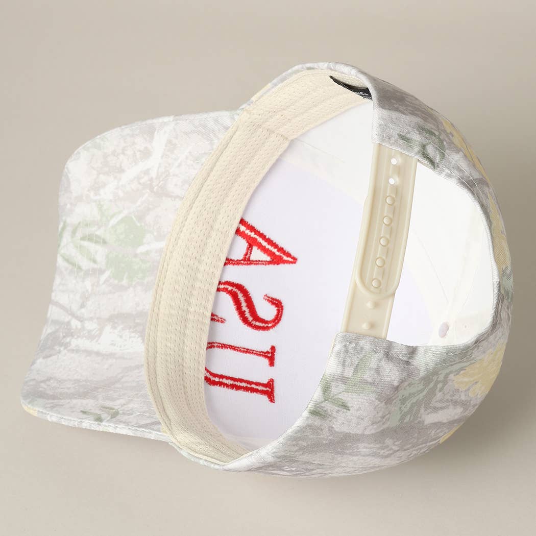 USA Letter Embroidery Camo Print Baseball Cap - Cottage Cuties Boutique LLC