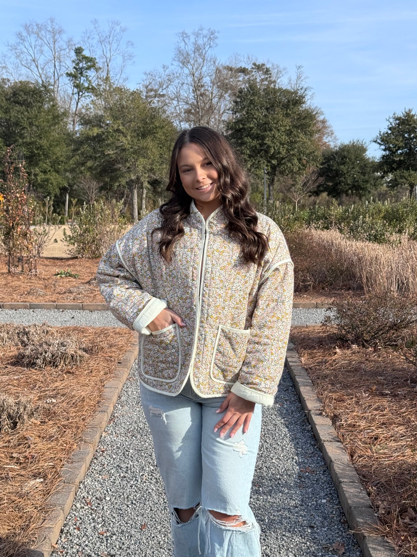 Dizzy Printed Quilt Jacket