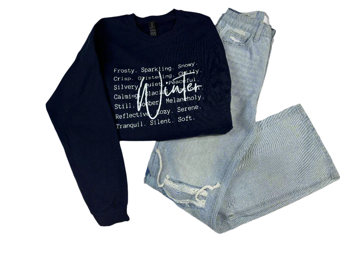 Winter Facts Crew Neck / Gildan Sweatshirt blue
