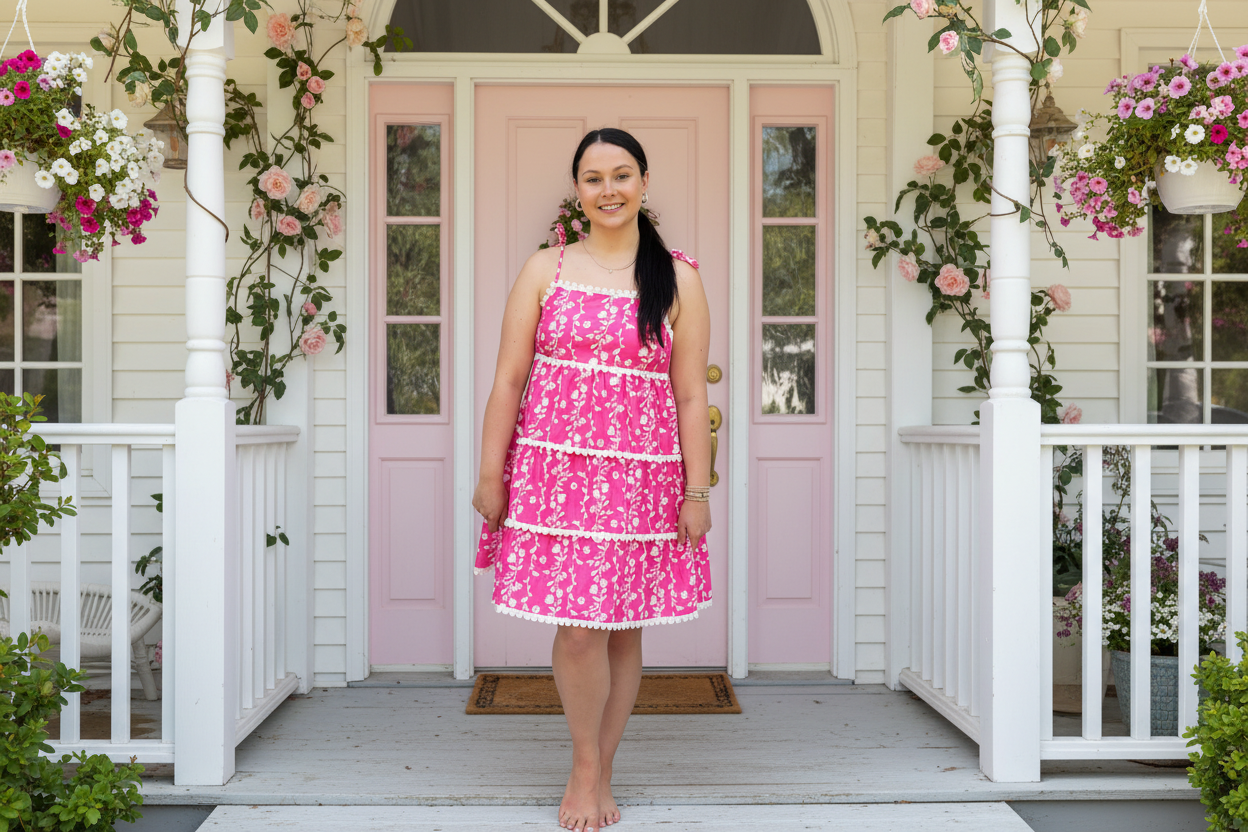 Bright Bloom Midi Dress - Cottage Cuties Boutique LLC