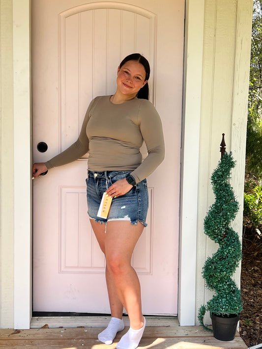 Downtown Darling Denim Shorts