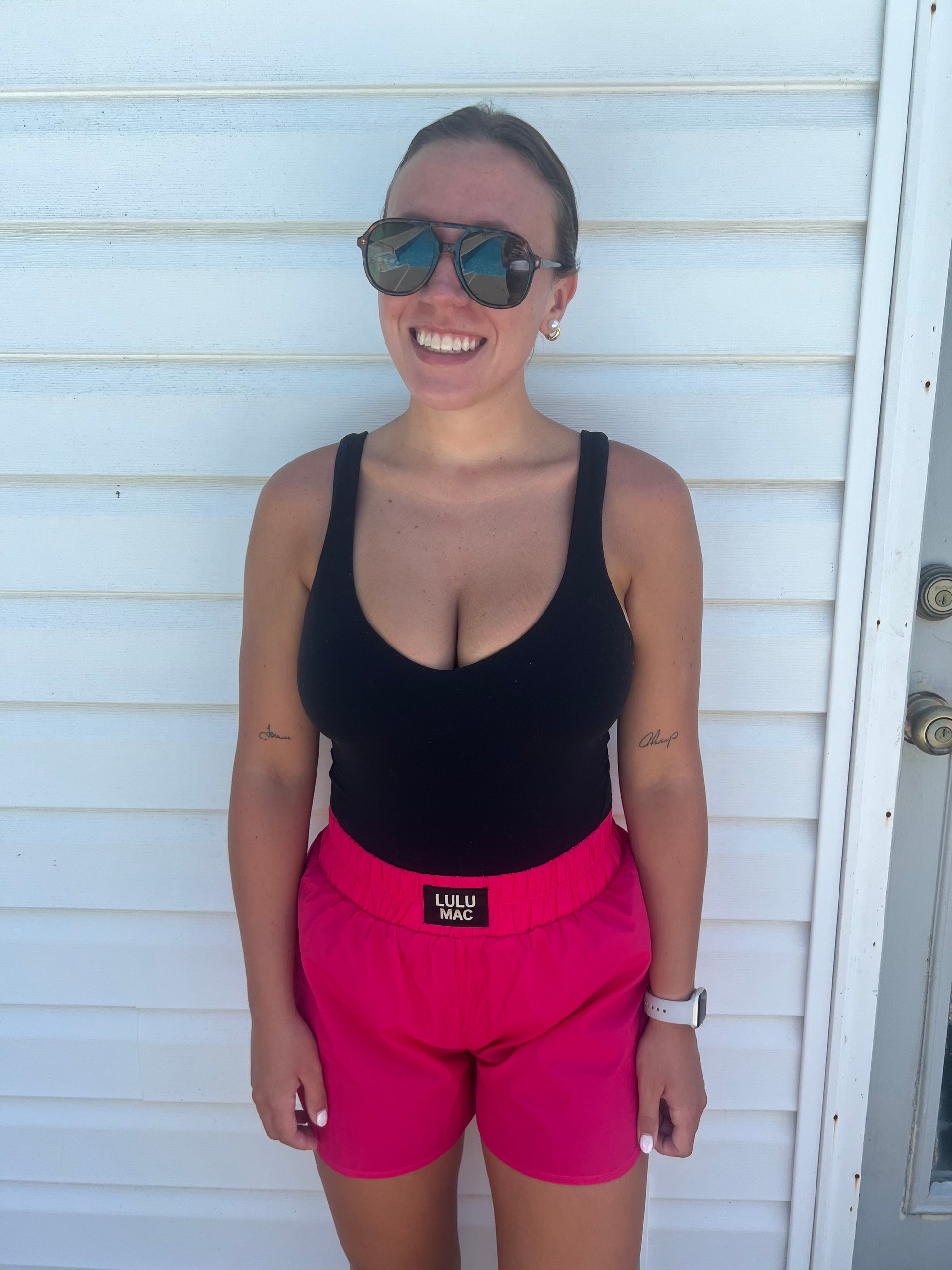 Lulu Mac Solid Shorts – Hot Pink - Cottage Cuties Boutique LLC
