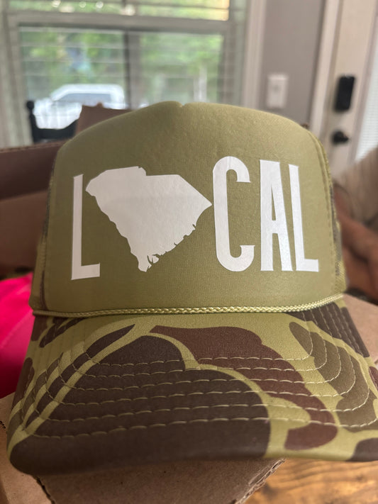 LOCAL SC State Trucker Hat  - Cottage Cuties Boutique LLC
