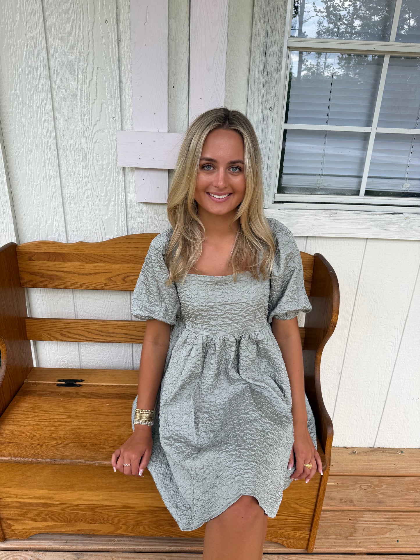 Sage Whisper Babydoll Dress - Cottage Cuties Boutique LLC