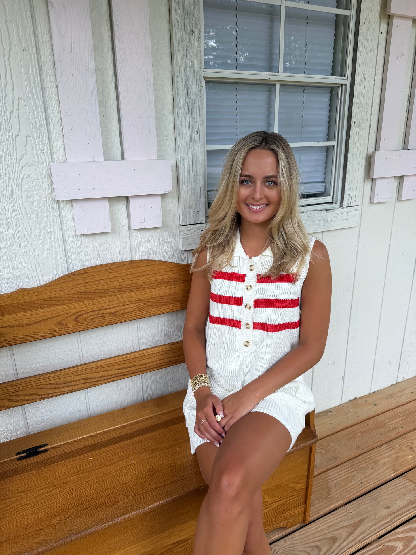 Sweet Stripes Sweater Romper - Cottage Cuties Boutique LLC