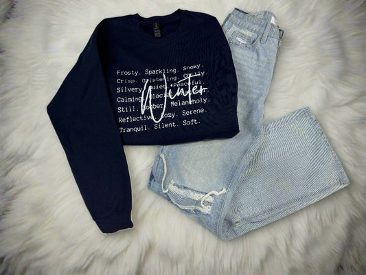 Winter Facts Crew Neck / Gildan Sweatshirt blue