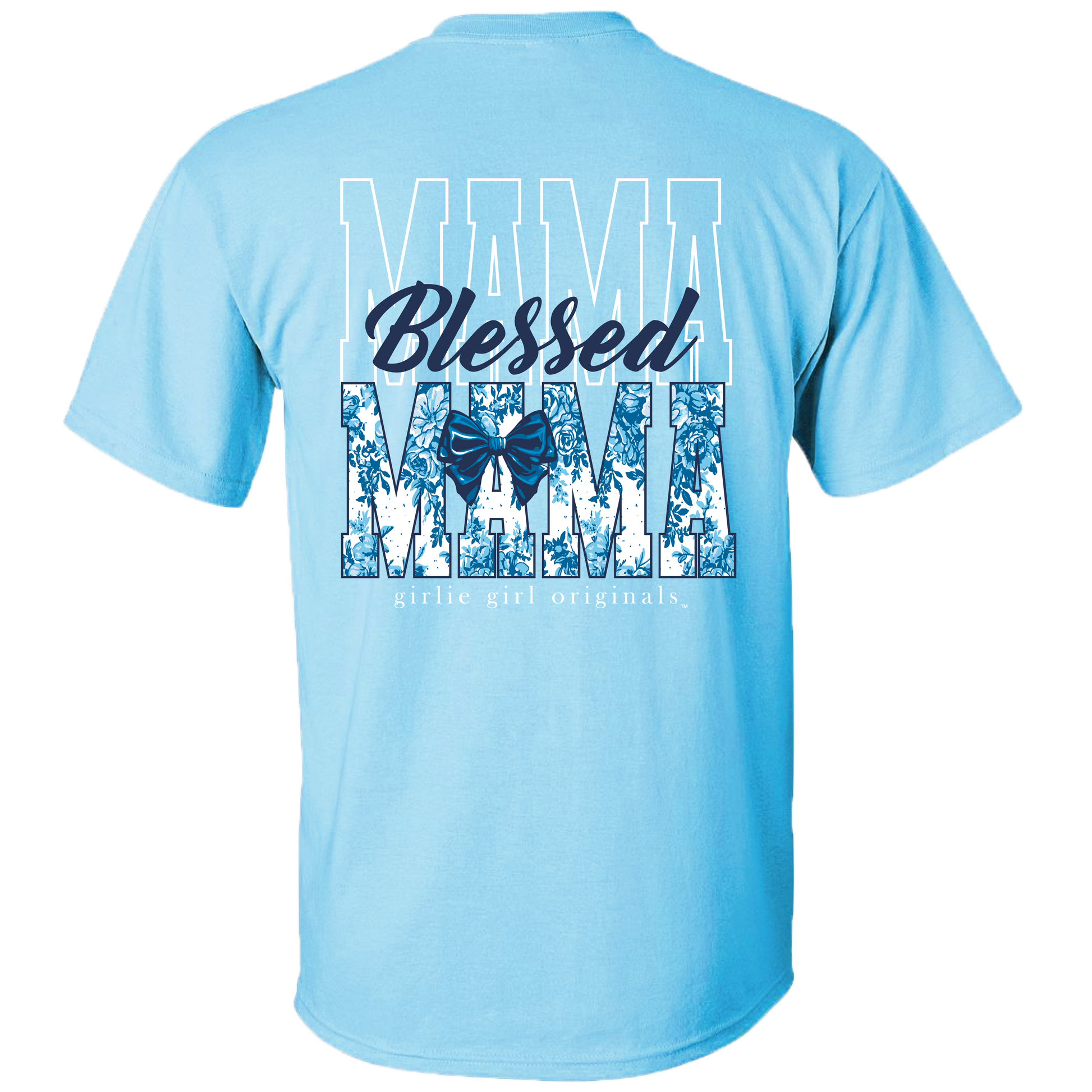 GIRLIE GIRL ORIGINALS BLESSES MAMA BOW T-SHIRT - Cottage Cuties Boutique LLC